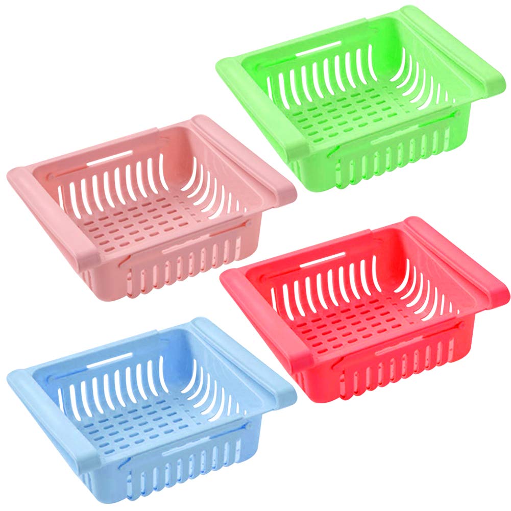 5338 Virgin Freeze Storage Unbreakable Adjustable Multi Color Tray with Extra Storage | Easy to Remove, Easy to Clean | Pack of 4 Tray DeoDap 5338 Virgin Freeze Storage Unbreakable Adjustable Multi Color Tray with Extra Storage | Easy to Remove, Easy to Clean | Pack of 4 Tray DeoDap